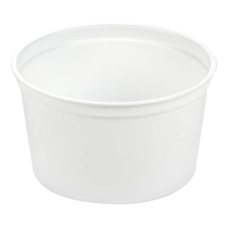 1-TARRINA PLASTIC BLANC 1/4 LITRE (1200)