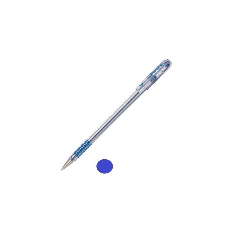 1-BOLIGRAF TRANSP.SUPER B BK77 BLAU