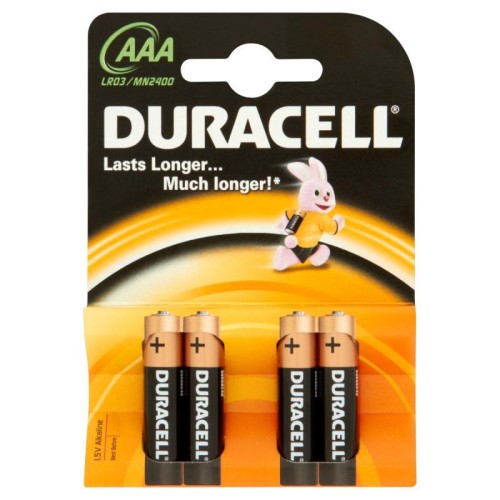 4-PILES DURACELL BASICA AAA LR03 (10)