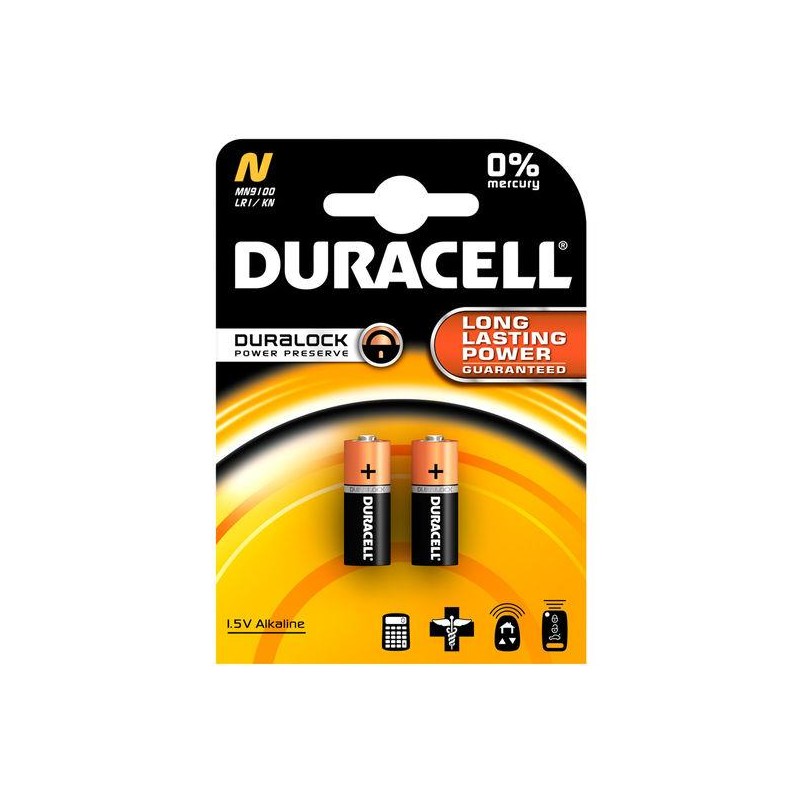 2-PILES DURACELL MANDO MN9100 / LR1