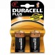 2-PILES DURACELL PLUS C LR14 (10)