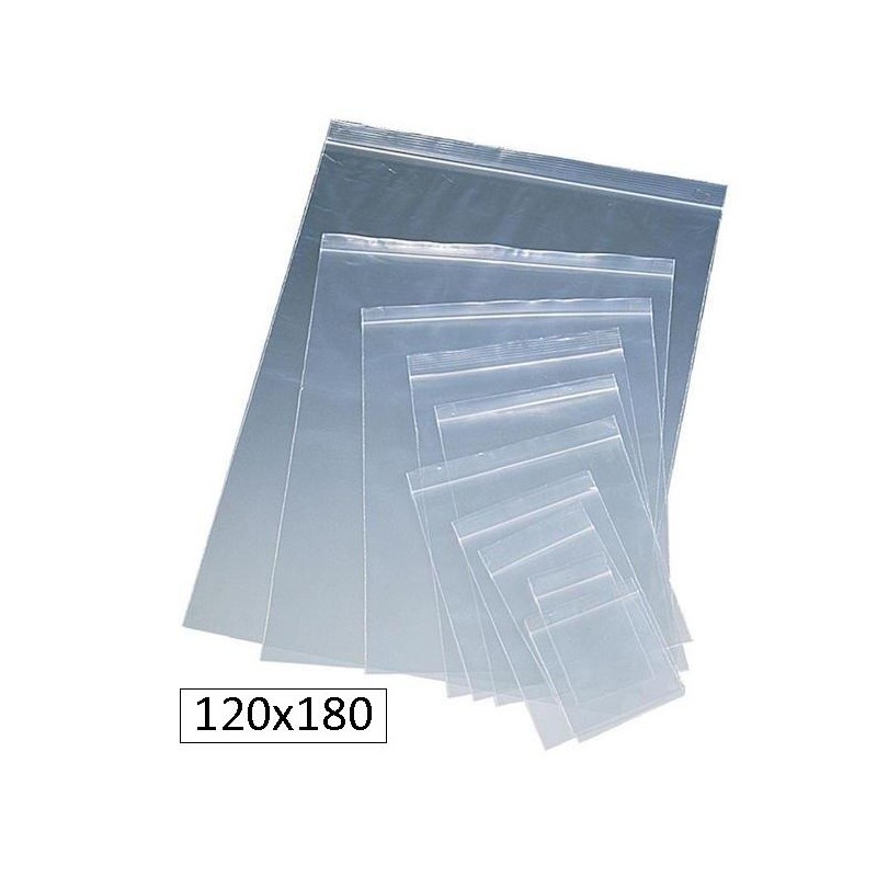 100-BOSSA PLASTIC TRANSP.ZIP 12X18 (10)