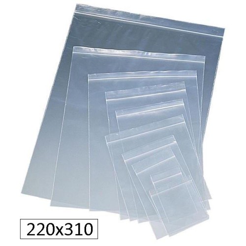 100-BOSSA PLASTIC TRANSP.ZIP 23X32 (10)