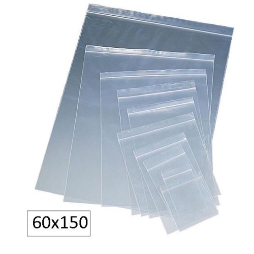 100-BOSSA PLASTIC TRANSP.ZIP 60X150 (10)