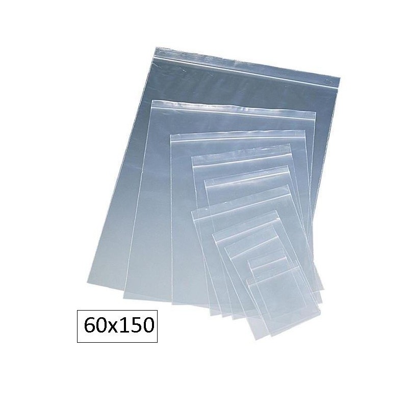 100-BOSSA PLASTIC TRANSP.ZIP 60X150 (10)