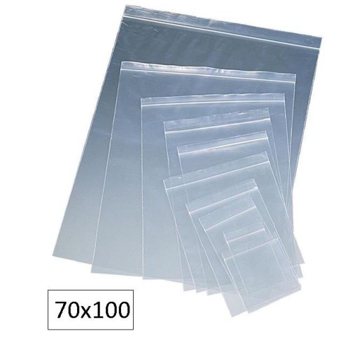 100-BOSSA PLASTIC TRANSP.ZIP 7X10 (10)