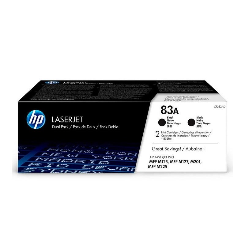 1-TONER ORIGINAL HP CF283A NEGRE N