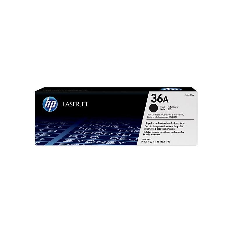 1-TONER ORIGINAL HP CB436A NEGRE N