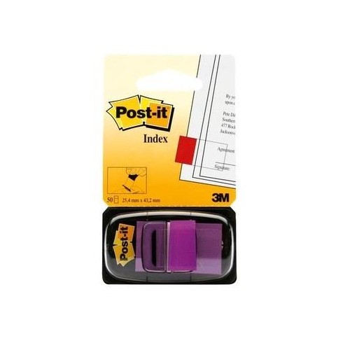 1-DISPENSADOR 50 POST-IT INDEX 680-8 VIOLETA