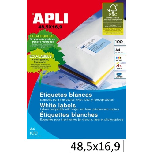 6800-ETIQUETES INKJET 48.5X16.9