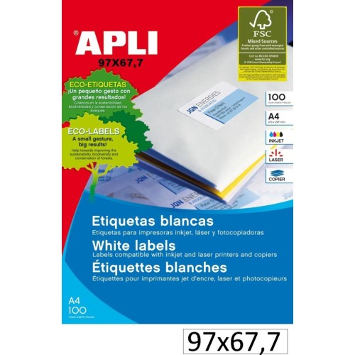 800-ETIQUETES INKJET 97X67.7 1291