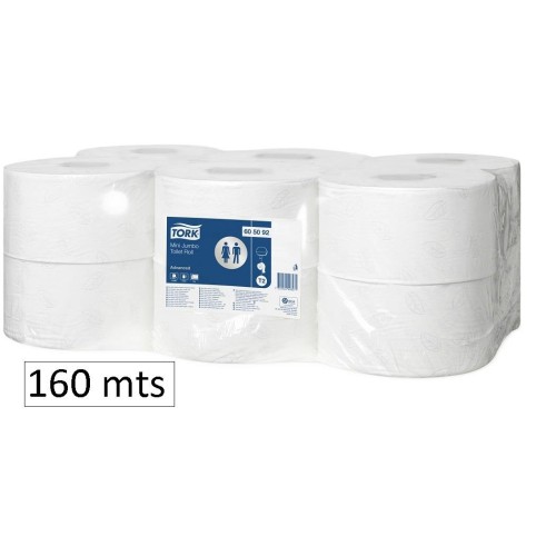 1-PACK 12 RL.HIGIENIC IND.TORK T2 GOFRAT 160M