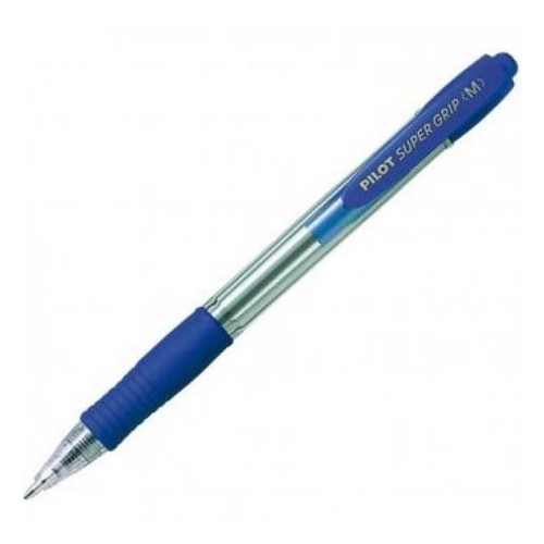 1-BOLIGRAF PILOT SUPER GRIP BLAU (12)