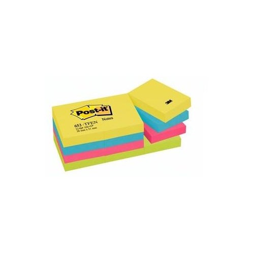 12-BLOC NOTES POST-IT 38X51 ENERGIA 653-TFEN