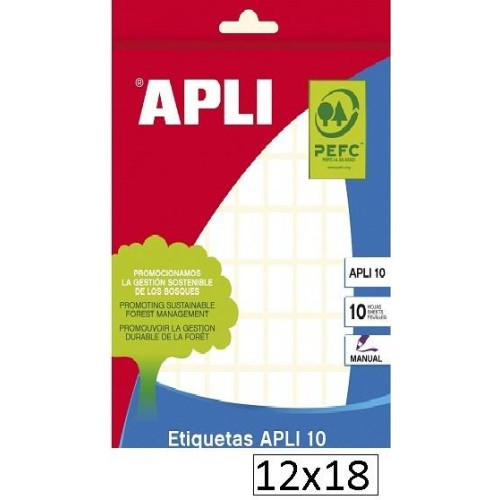 810-ETIQUETES BLANQ.12X18 1635 APLI-10 (10)