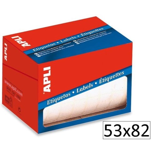 400-ETIQUETES BLANQUES 53X82 1703