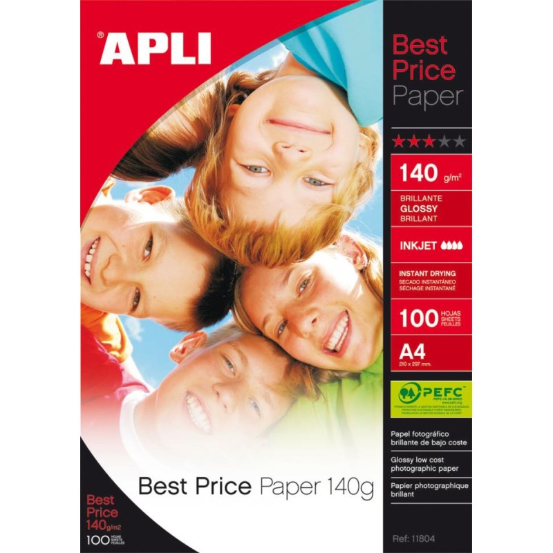 100-PAPER INK-JET A4 140GRS BEST PRICE GLOSSY