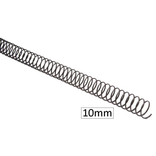 1-ESPIRAL METAL.LIC NEGRE 10MM (PAS 5:1)(100