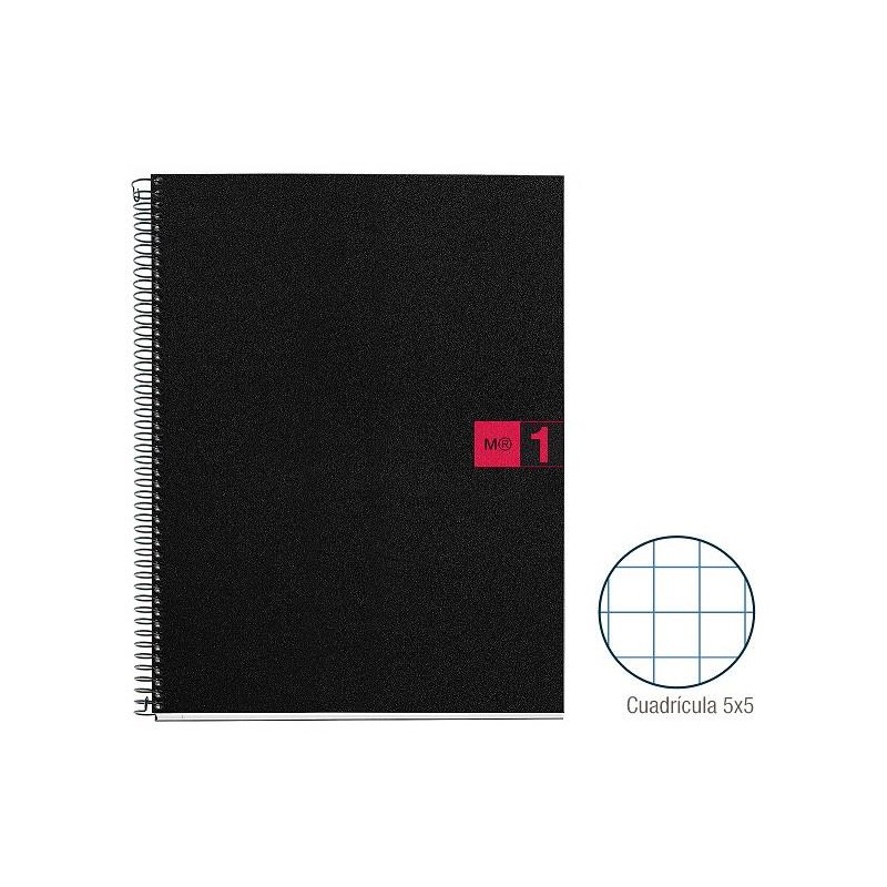 1-QUADERN NOTE BOOK 1 A4 80F PP CP5 VERMELL