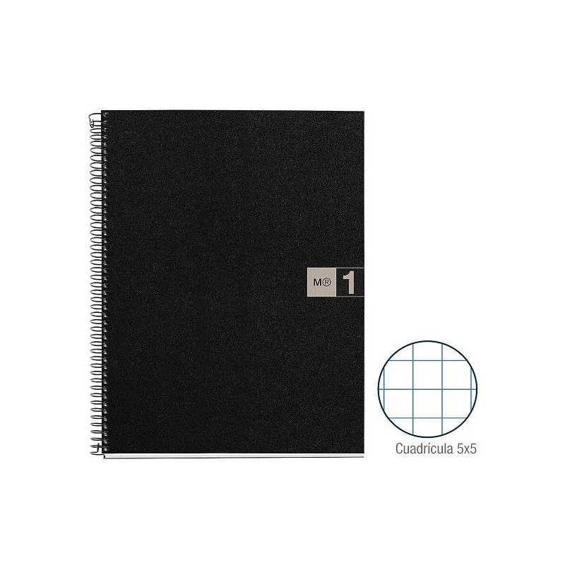 1-QUADERN NOTE BOOK 1 A4 80F PP CP5 GRIS