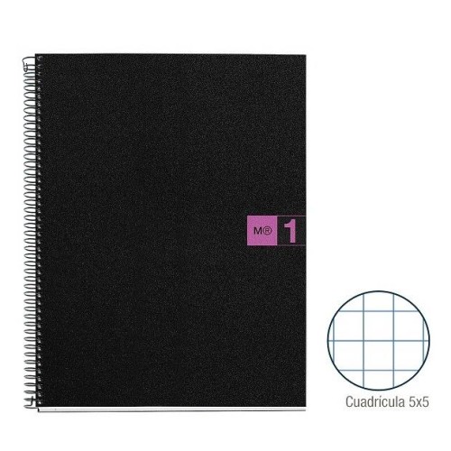 1-QUADERN NOTE BOOK 1 A4 80F PP CP5 FUCSIA