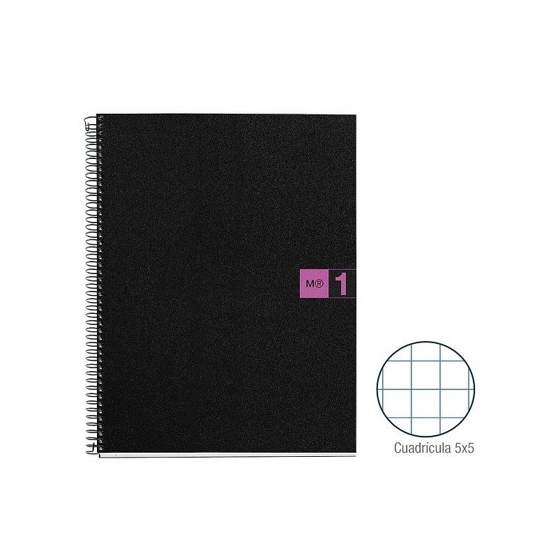 1-QUADERN NOTE BOOK 1 A4 80F PP CP5 FUCSIA