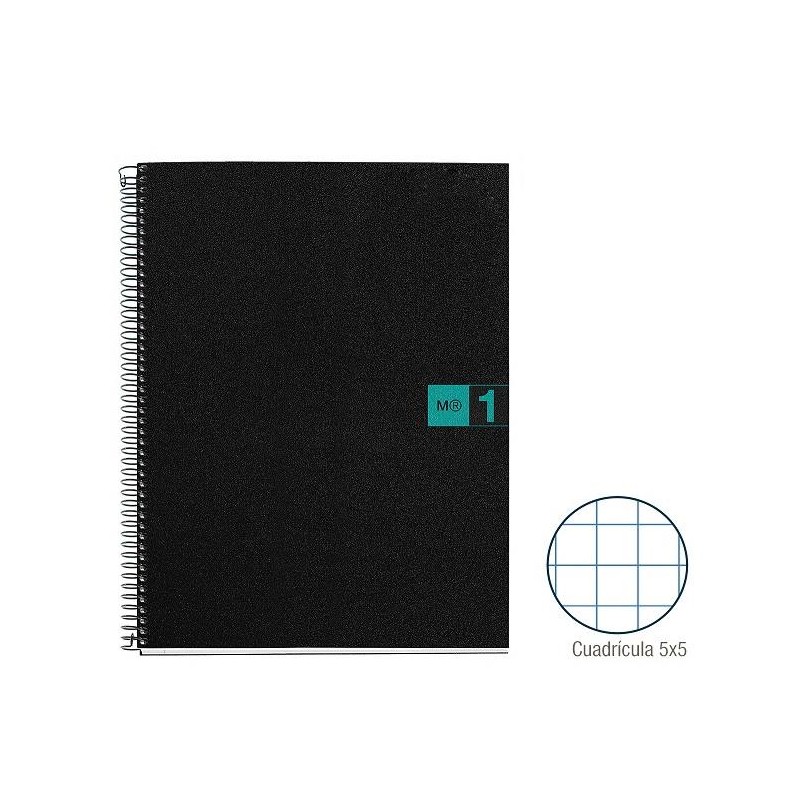 1-QUADERN NOTE BOOK 1 A4 80F PP CP5 TURQUESA