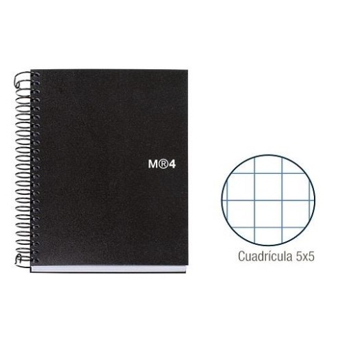 1-QUADERN N.BOOK-4 A6 POLIPROPILE NEGRE