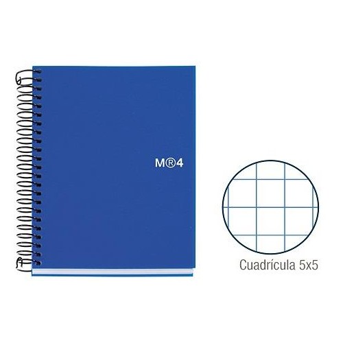 1-QUADERN N.BOOK-4 A6 POLIPROPILE BLAU