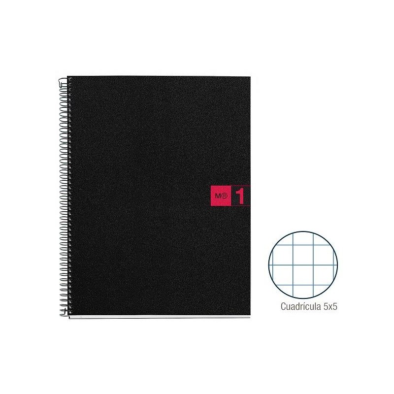 1-QUADERN NOTE BOOK1 A5 80F. PP CP5 VERM.(3)