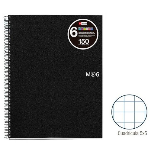 1-QUADERN NOTE BOOK6 A4 150F.PP CP5 NEGRE (3)