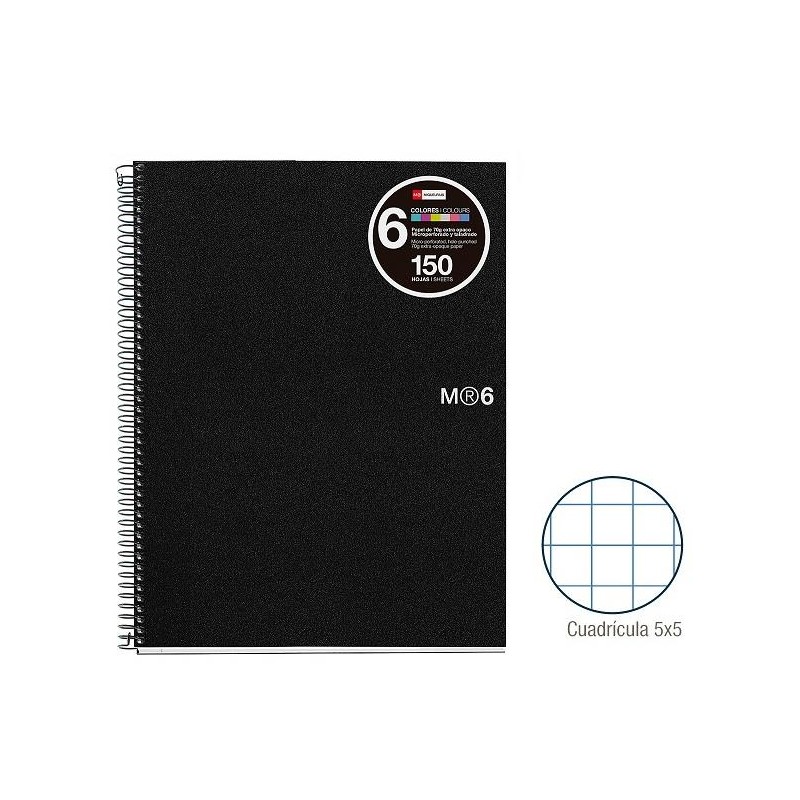 1-QUADERN NOTE BOOK6 A4 150F.PP CP5 NEGRE (3)