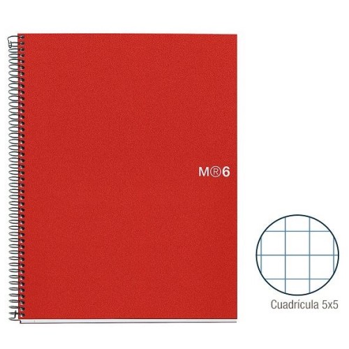 1-QUADERN NOTE BOOK6 A4 150F.PP CP5 VERME.(5)