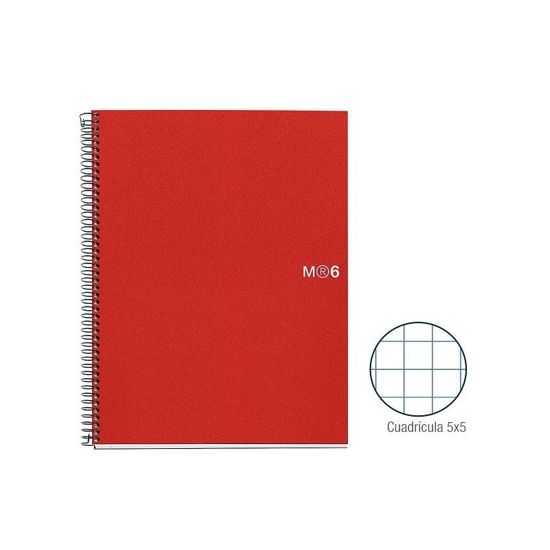 1-QUADERN NOTE BOOK6 A4 150F.PP CP5 VERME.(5)