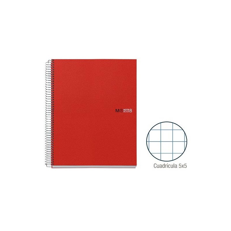 1-QUADERN NOTE BOOK8 A5 200F. CP5 VERMELL (3)