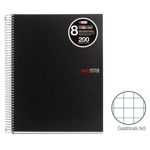 1-QUADERN NOTE BOOK8 A5 200F.PP CP5 NEGRE (3)