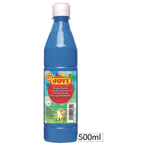 1-TEMPERA LIQUIDA JOVI 500ML BLAU CYAN (12)