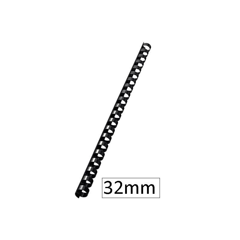 50-CANONETS PLASTIC 32MM NEGRA