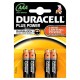 4-PILES DURACELL PLUS AAA LR03 (10)