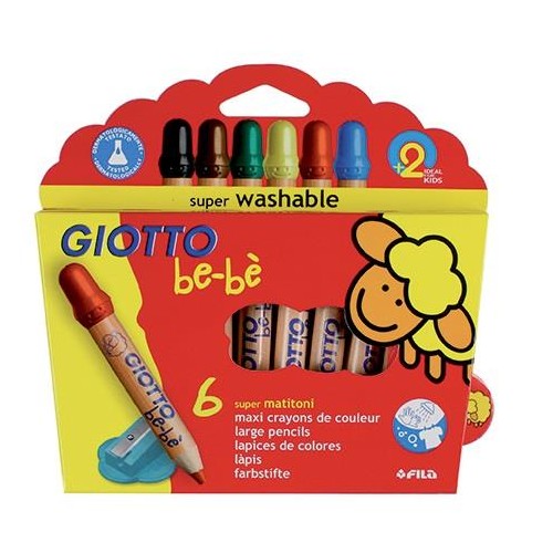 6-LLAPIS COLORS GIOTTO BEBE