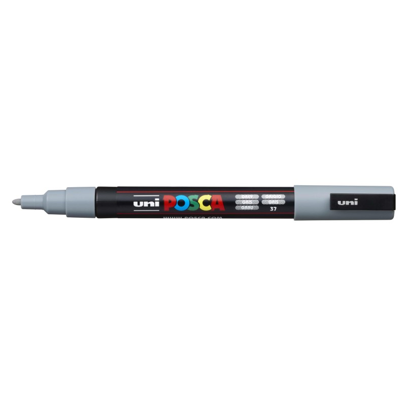 1-RETOLADOR UNI POSCA PC-3M GRIS (6)