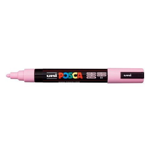 1-RETOLADOR UNI POSCA PC-5M ROSA CLAR (6)