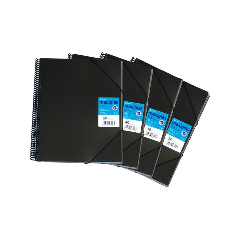 1-CARPETA 50 FUNDES A4 MAXIPLAS NEGRE (4)