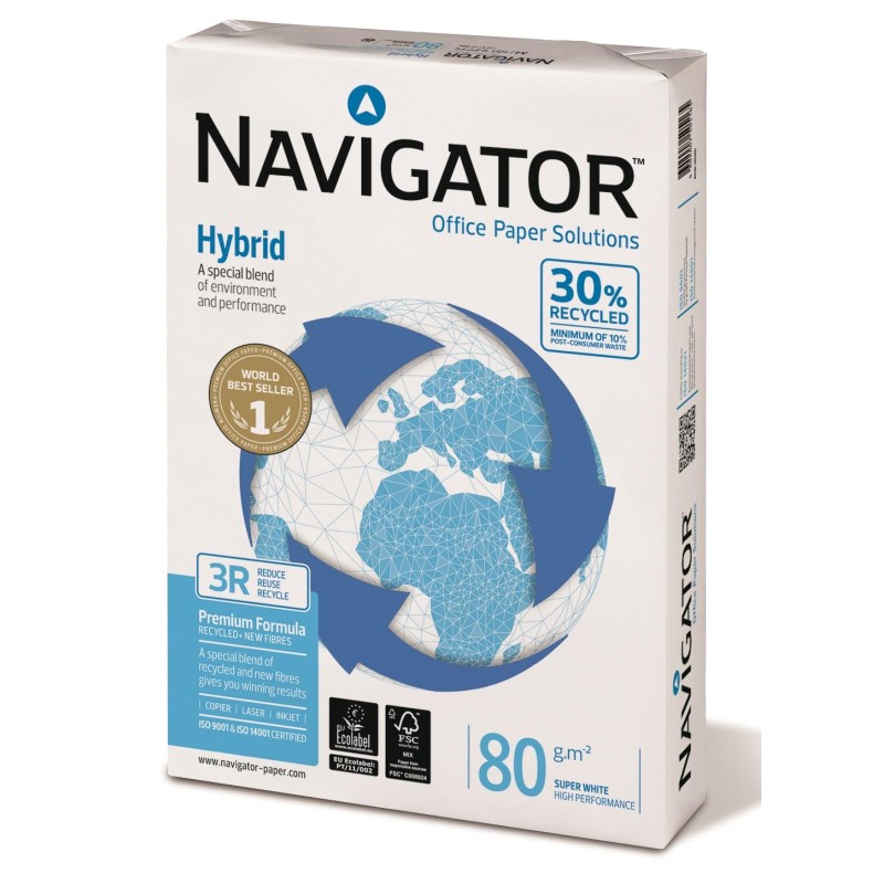 500-FULLS PAPER A4 80GRS NAVIGATOR HYBRID