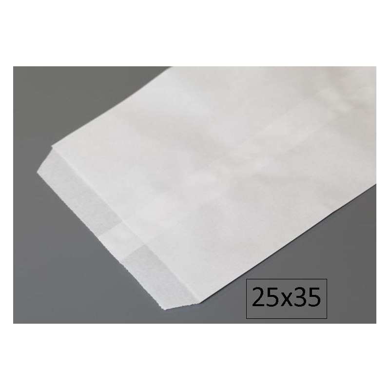 100-BOSSA PLANA BLANCA 25X35 P75 (10)