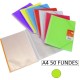1-CARPETA 50 FUNDES A4 MAXIPLAS XS VERD