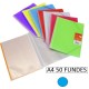 1-CARPETA 50 FUNDES A4 MAXIPLAS XS BLAU