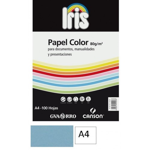 100-PAPER DIN A4 80GRS BLAU CELESTE (15)