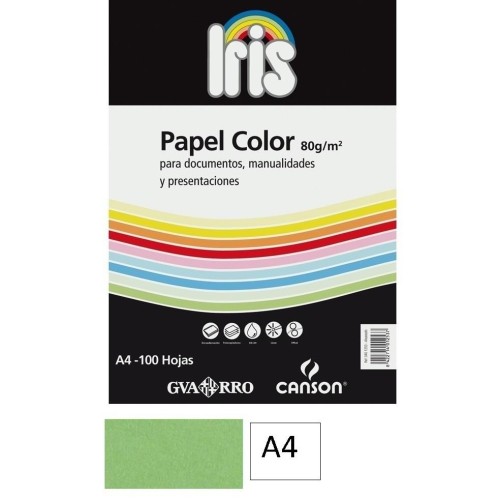 100-PAPER DIN A4 80GRS REPRO VERD PASTEL (5)