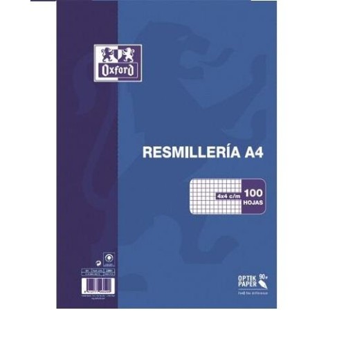 100-RESMILLERIA A4 90GRS CP4 A/MG OXFORD (25)